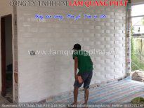 Công trình thực tế tấm ốp 3D tại nhà anh Tú quận Tân Bình